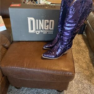 Dingo Dance Hall Queen Purple Boots